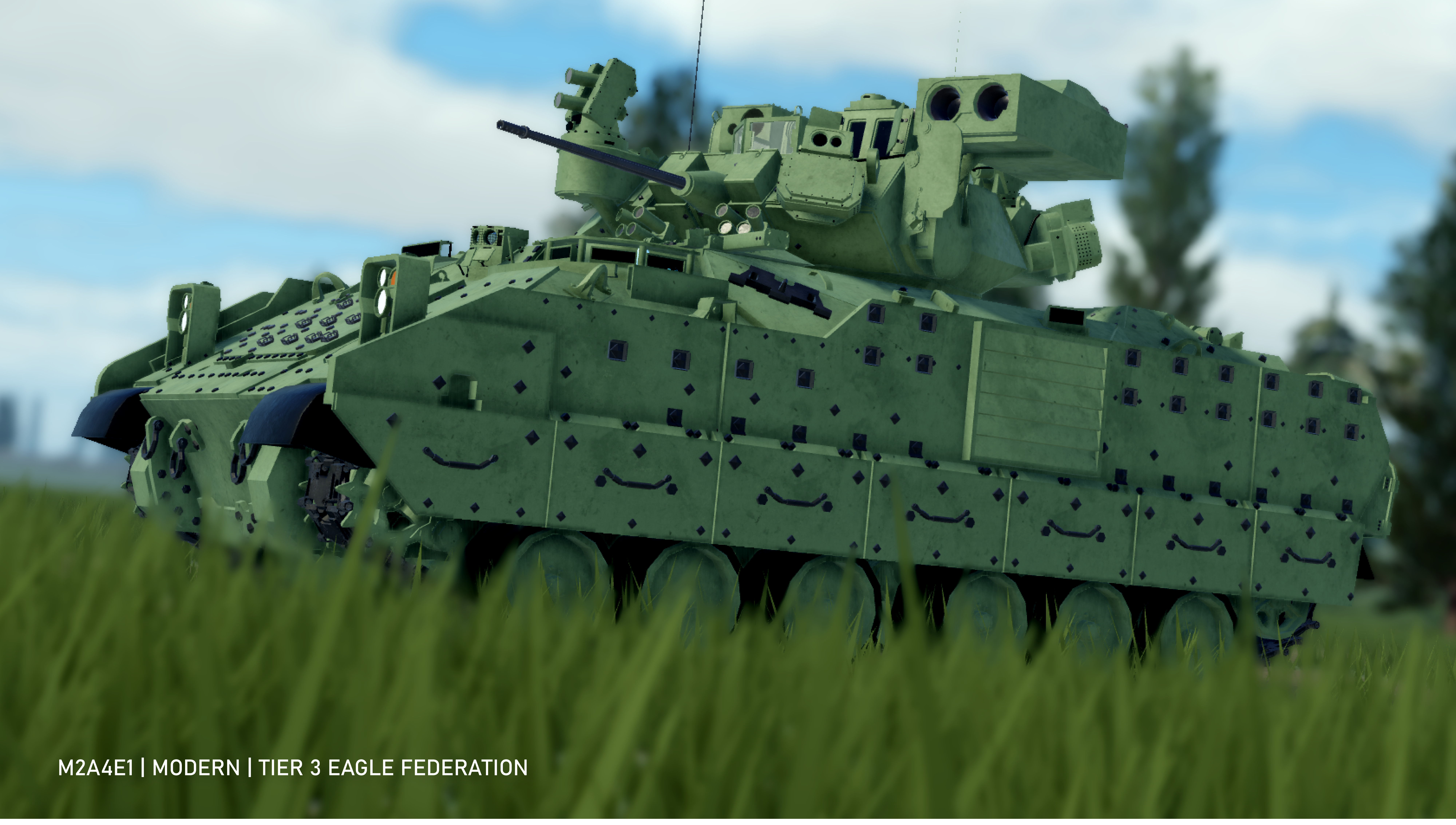 The M2A4E1 with the Iron Fist active protection system